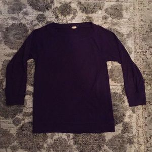 JCrew Purple Crewneck Sweater